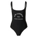 Karl Lagerfeld Jednodielne plavky 'Rue St-Guillaume'  čierna / biela