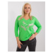 Light green women's plus size with cuffs