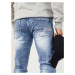 Pánske modré džínsové nohavice Dstreet UX4184