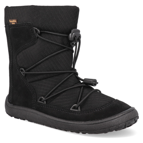 Barefoot snehule Froddo - Tex Track Wool Black čierne