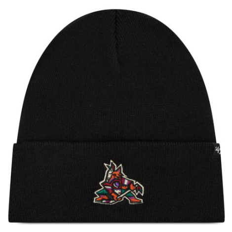 47 Brand Čiapka Nhl Arizona Coyotes Haymaker '47 Cuff Knit H-HYMKR21ACE-BK Čierna