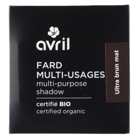 Avril  Certified Organic Eyeshadow - Ultra Brun Mat  Očné tiene & podkladové bázy Hnedá