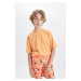 DEFACTO Boy Palm Patterned Swim Shorts