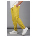 Madmext Yellow Muslin Men's Basic Trousers 5491