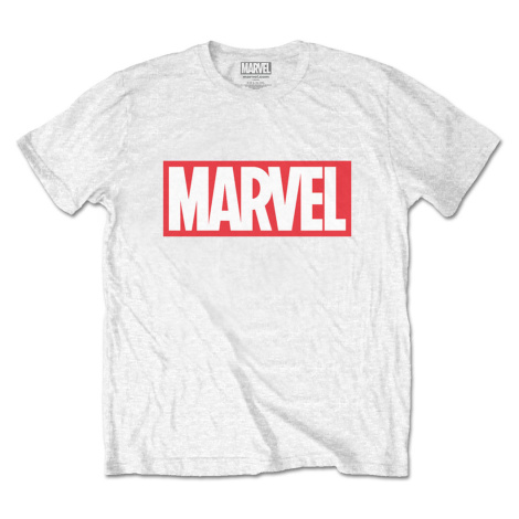 Marvel tričko Marvel Box Logo Biela