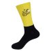 BONAVELO Cyklistické ponožky klasické - TOUR DE FRANCE 2024 - žltá/čierna