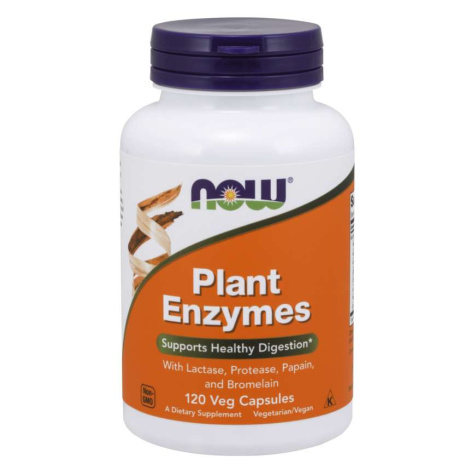NOW® Foods NOW Plant Enzymes, rastlinné enzýmy, 120 rastlinných kapsúl