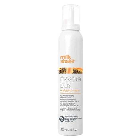 Milk Shake Moisture Plus Whipped Cream Neoplachujúca ochranná pena pre suché vlasy 200ml - Milk 