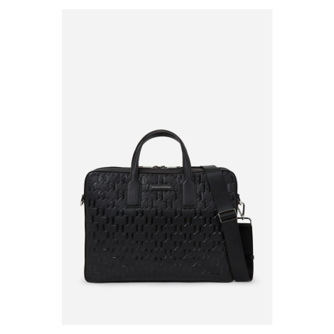 Taška Na Notebook Karl Lagerfeld K/Loom Lea Briefcase Black