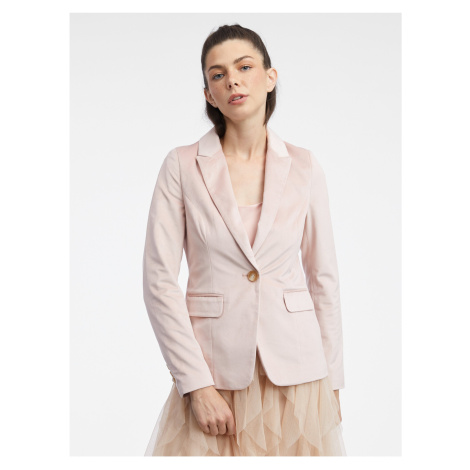Orsay Light Pink Women's Velvet Jacket - Women's