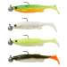 Savage gear gumová nástraha fat minnow t tail rtf darkwater mix 4 ks - 7,5 cm 5 g