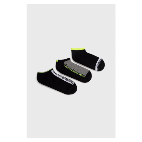 Ponožky Calvin Klein pánske, čierna farba, 701218736