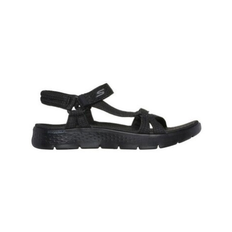 Skechers  141451 GO WALK FLEX SANDAL  Sandále Čierna
