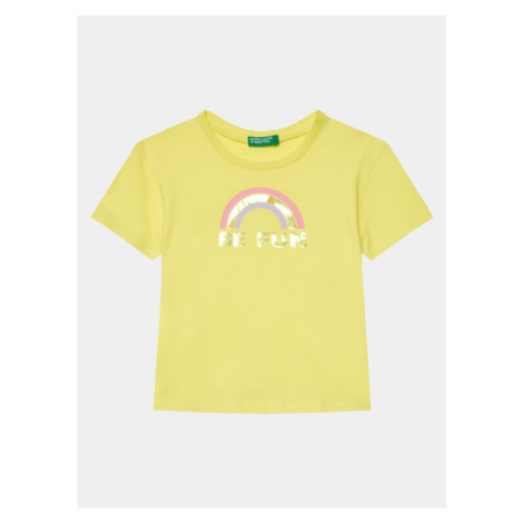United Colors Of Benetton Tričko 3096G10E5 Žltá Boxy Fit