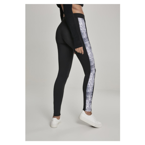 Women's leggings with striped blk/snake pattern Urban Classics