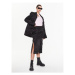 Remain Trapézová sukňa Nylon Midi Slit RM2118 Čierna Regular Fit