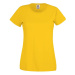 Yellow Women's T-shirt Lady fit Original Fruit of the Loom
