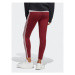 Adidas Legíny Essentials 3-Stripes High-Waisted Single Jersey Leggings IC9903 Červená