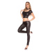 Sexy KouCla Skinny Letherlook nohavice so zipsom black