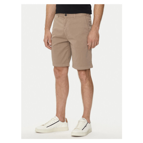 Boss Bavlnené šortky Chino-Slim 50513026 Hnedá Slim Fit Hugo Boss