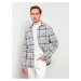 LC Waikiki Men's Oversize Long Sleeve Plaid Gabardine Shirt