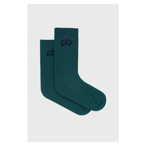 Ponožky GAP pánske, zelená farba
