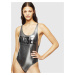 Diesel Plavky - BFSWLIA SWIMSUIT strieborné