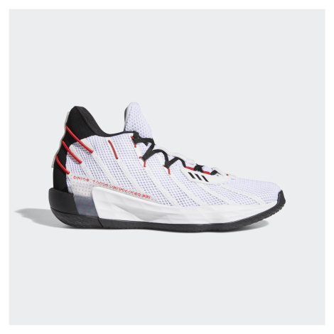 ADIDAS Pánska basketbalová obuv pre pokročilých Adidas Dame 7 biela BIELA
