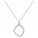 Hot Diamonds Trblietavý strieborný náhrdelník s briliantom a topaz Behold DP830 (retiazka, príve