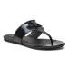 Calvin Klein Jeans Žabky Flat Sandal Slide Toepost Mg Met YW0YW01342 Čierna