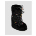 Čierne Dámske Kožušinové Zimné Topánky Moon Boot Icon Faux Fur Beads