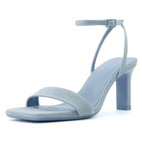 Bershka Remienkové sandále  modrá denim