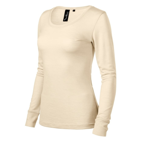 Malfini Premium MERINO RISE LS 160 Tričko dámske L, Mandľová