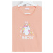 Detská nočná košeľa s krátkym rukávom Jednorožec světle lososová 3
