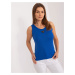 MODRÝ REBROVANÝ BASIC TOP DHJ-TP-8962.20-COBALT