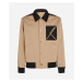 Bunda Karl Lagerfeld Colourblock Reversible Bomber Travertine / Black