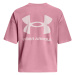 Tričko Under Armour W Logo Lc Oversized Hw Ss Pink Elixir