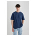 DEFACTO Boxy Fit Crew Neck Printed T-Shirt