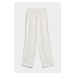 Nohavice Manuel Ritz Women`S Trousers White