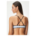 Podprsenka Karl Lagerfeld Mini logo Triangle Bralette