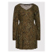 Vero Moda Každodenné šaty Anna 10258172 Zelená Regular Fit
