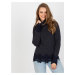 Navy blue turtleneck with long sleeves