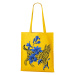 Plátená taška s potlačou mačky a kvetín - perfektný darček pre milovníkov mačiek