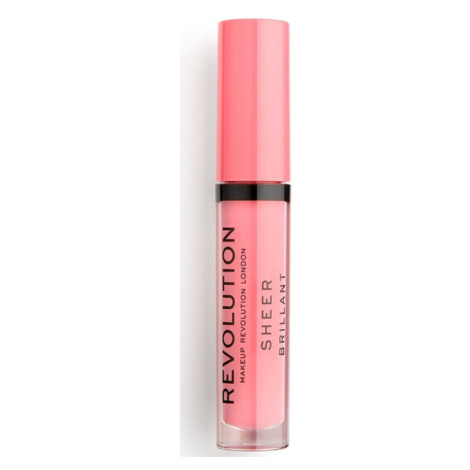 Makeup Revolution  Sheer Brilliant Lip Gloss  Lesky na pery Ružová