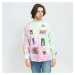 Tričko The Quiet Life Gabinete Long Sleeve Green/ White/ Pink