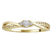 Zlatý prsteň Ellen s Brilliance Zirconia - Y
