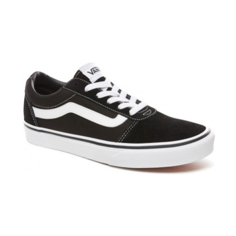 Chlapčenská rekreačná obuv VANS WM Ward-(SUEDE CANVAS)BLACK WHITE