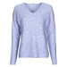 Only  ONLCAMILLA V-NECK L/S PULLOVER KNT NOOS  Svetre Modrá