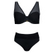 Dvojdielne plavky Self S730 Fashion 38 Čierna