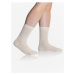 Krémové unisex zimné bambusové ponožky Bellinda BAMBUS CASUAL UNISEX SOCKS